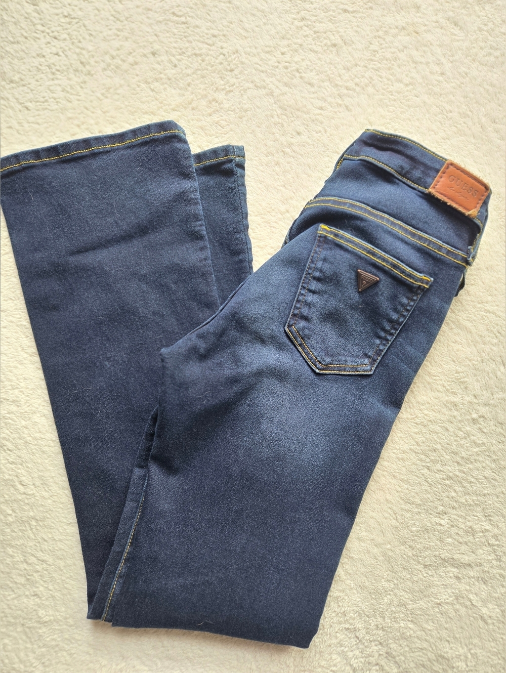 GUESS Sexy Flare Jeans - Dark Wash Indigo - Style JWWA0415G6P - Size 28
